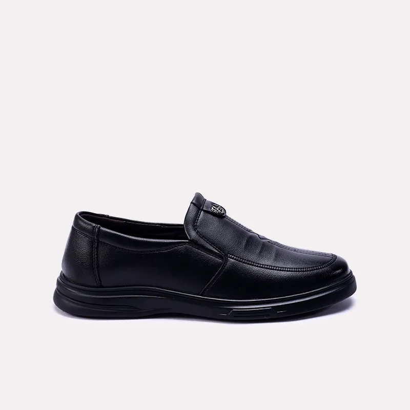 montague mens black dress loafers