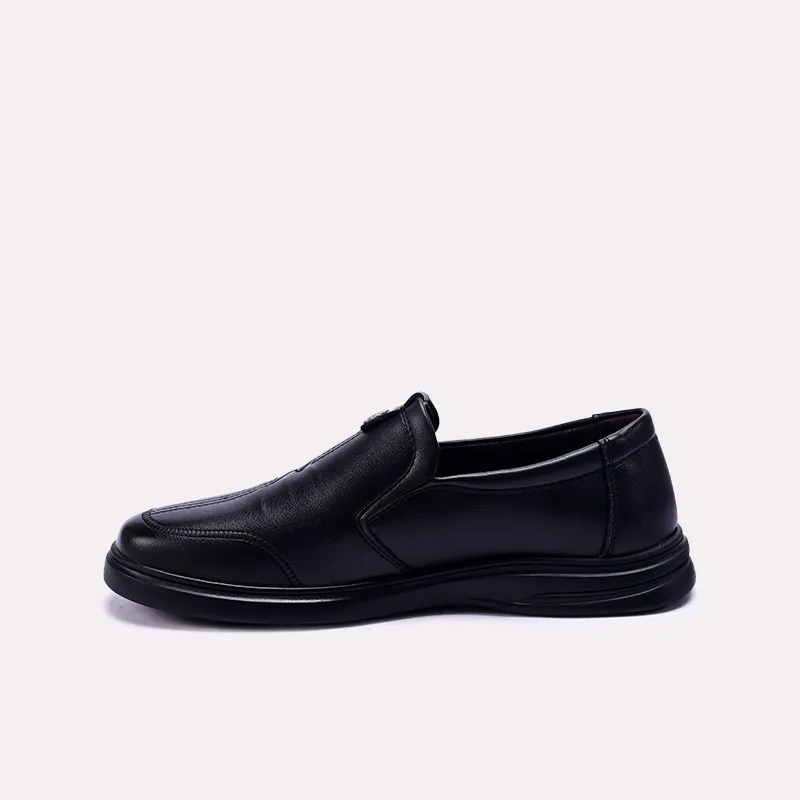 montague black dress loafers for men