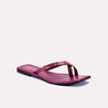 moreton maroon fancy thong slippers