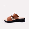 Mustard Wedge Slippers for Women