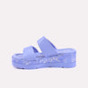 mya blue thick sole slippers for women