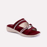 narci maroon fancy slippers