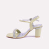 nia green heel sandals for women