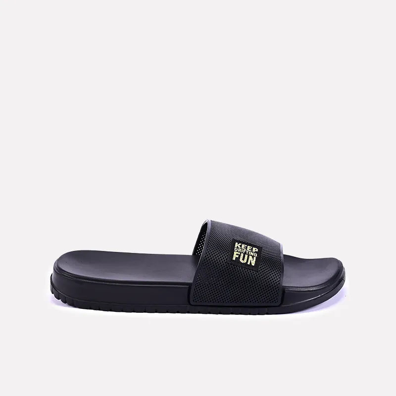 nicolas men black casual slides