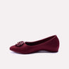 nifty maroon fancy pumps for womens