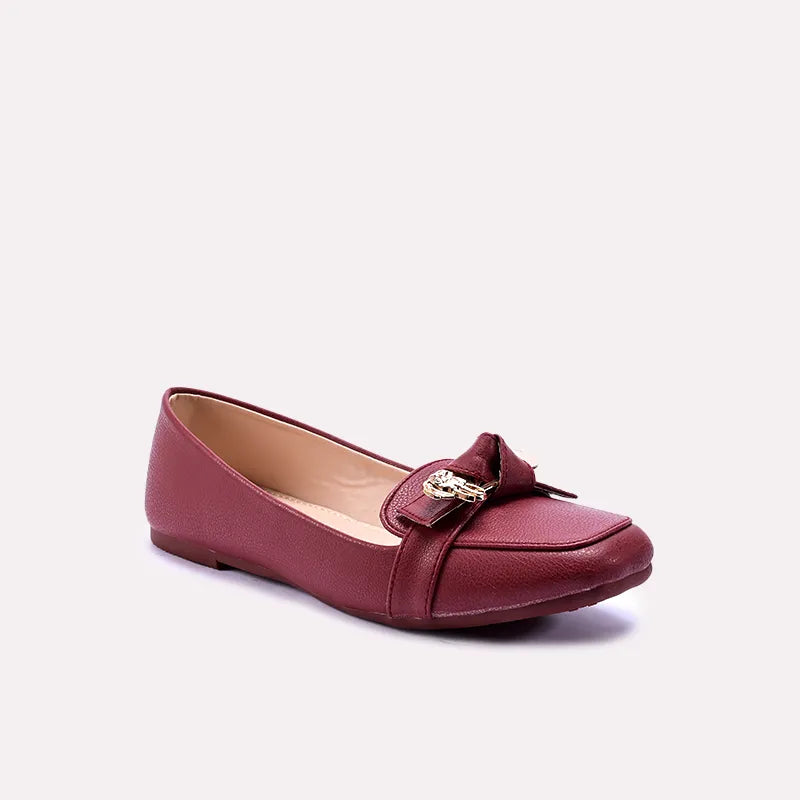 oasis maroon casual pumps