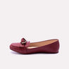 oasis maroon casual pumps for womens