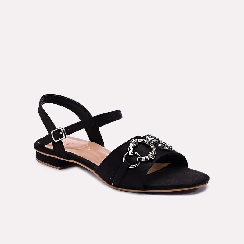 octavia black fancy sandals