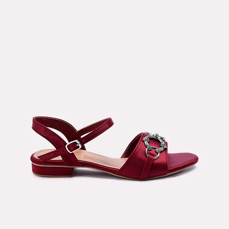 octavia women maroon fancy sandals