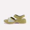 ophelia green soft casual sandals for women