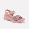 ophelia pink soft casual sandals