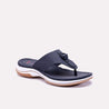 paloma navy blue chunky casual slippers