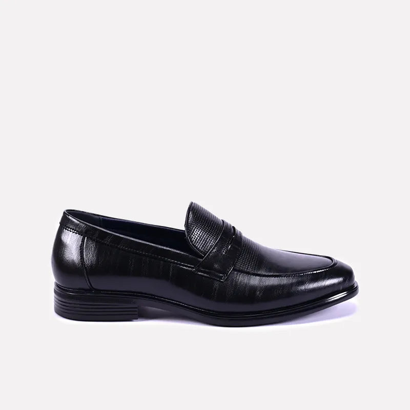 parker men black glossy dress shoes