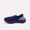 penrose blue slip on sneakers for women