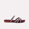 pheline women maroon fancy slippers