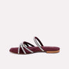 pheline maroon fancy slippers for women