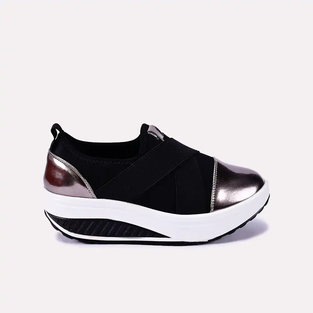 phoebe women black slip on sneakers