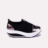 phoebe women black slip on sneakers