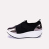 phoebe black slip on sneakers for women