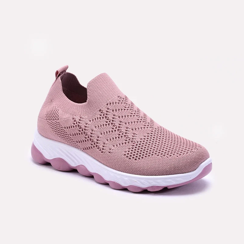 Pink Slip On Sneakers For Women
