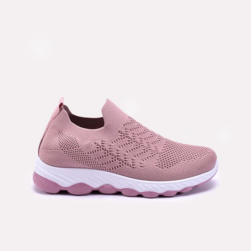 Womens Pink Slip On Sneakers