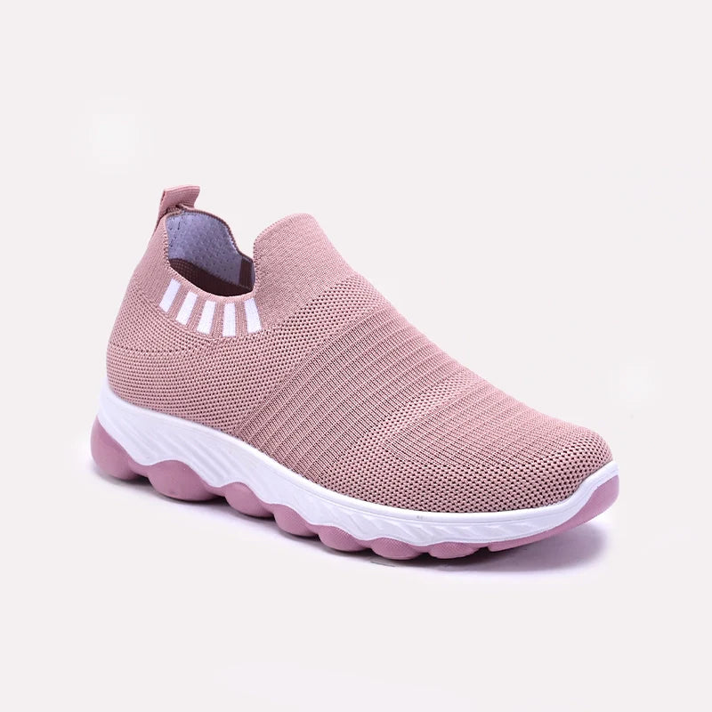 Pink Slip On Sneakers Women