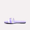 portia purple flat fancy slippers for women