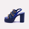 posh blue chunky casual sandals for womens