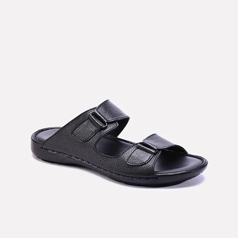 preston black casual slippers