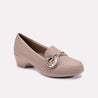 priscilla light brown casual court shoes