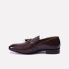 quest brown formal tassel shoes for men