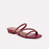 quinlan maroon fancy slippers