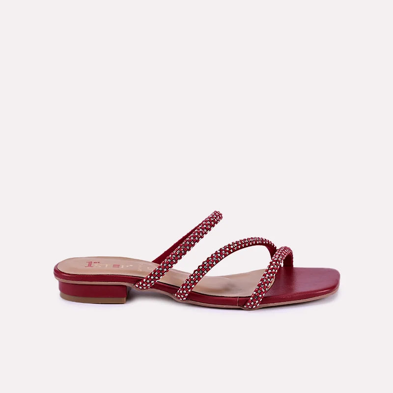 quinlan women maroon fancy slippers