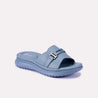 rachel blue casual slippers