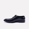 raider black derby cap toe shoes for men