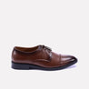 raider mens brown derby cap toe shoes