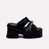 black platform slippers for women