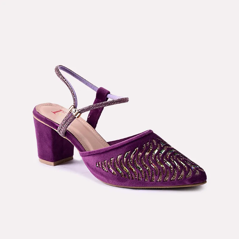 rebel purple fancy pumps