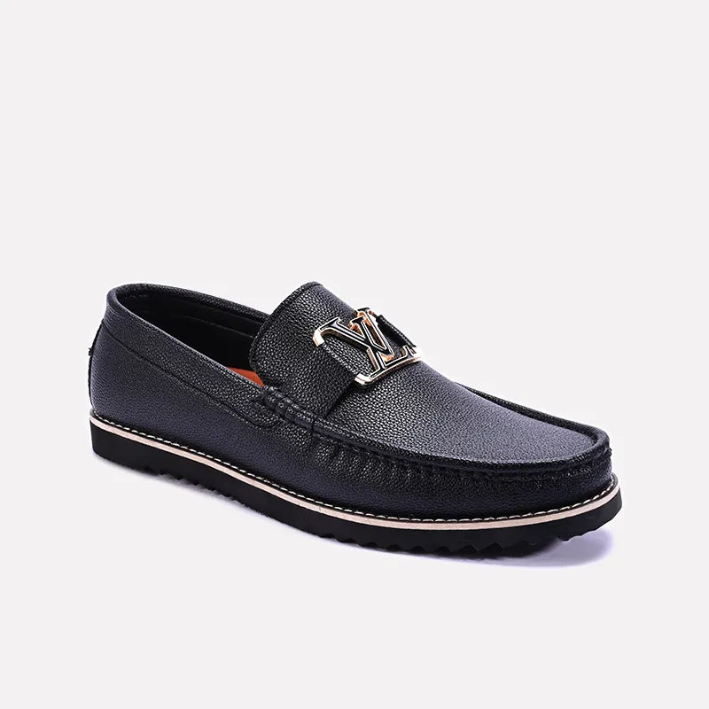 regent black casual shoes