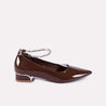 rihanna women brown glossy pumps