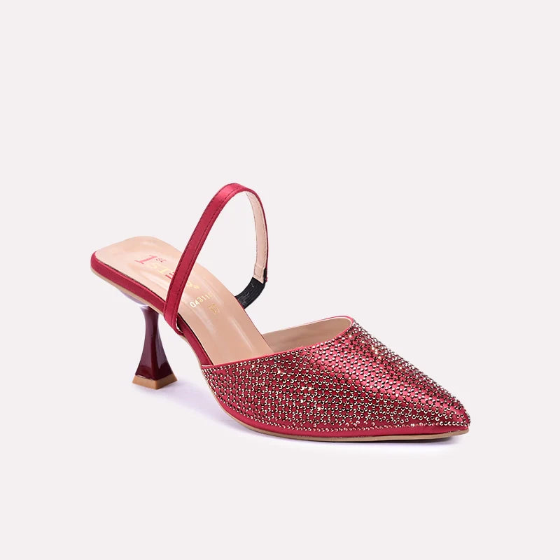 romilly maroon fancy pumps