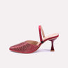 romilly maroon fancy pumps for women