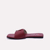 rosaline maroon fancy slippers for women