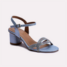 rosina blue block heel sandals