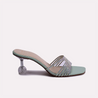 sally light green heel slippers