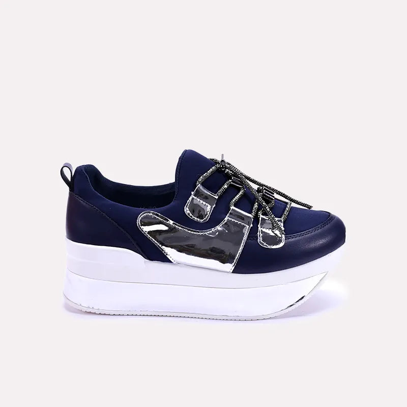 sara womens blue fancy sneakers