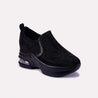 sienna black heel sneakers