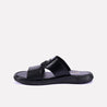 silas black classic flip flops for men