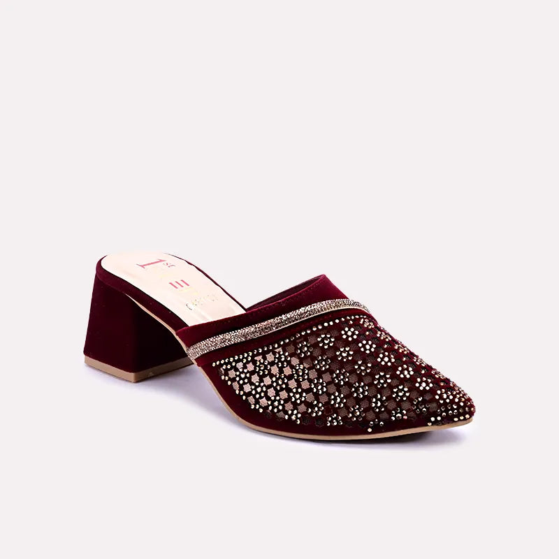 sizzle maroon bridal pumps