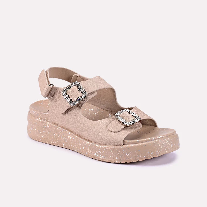 skye light brown comfy sandals